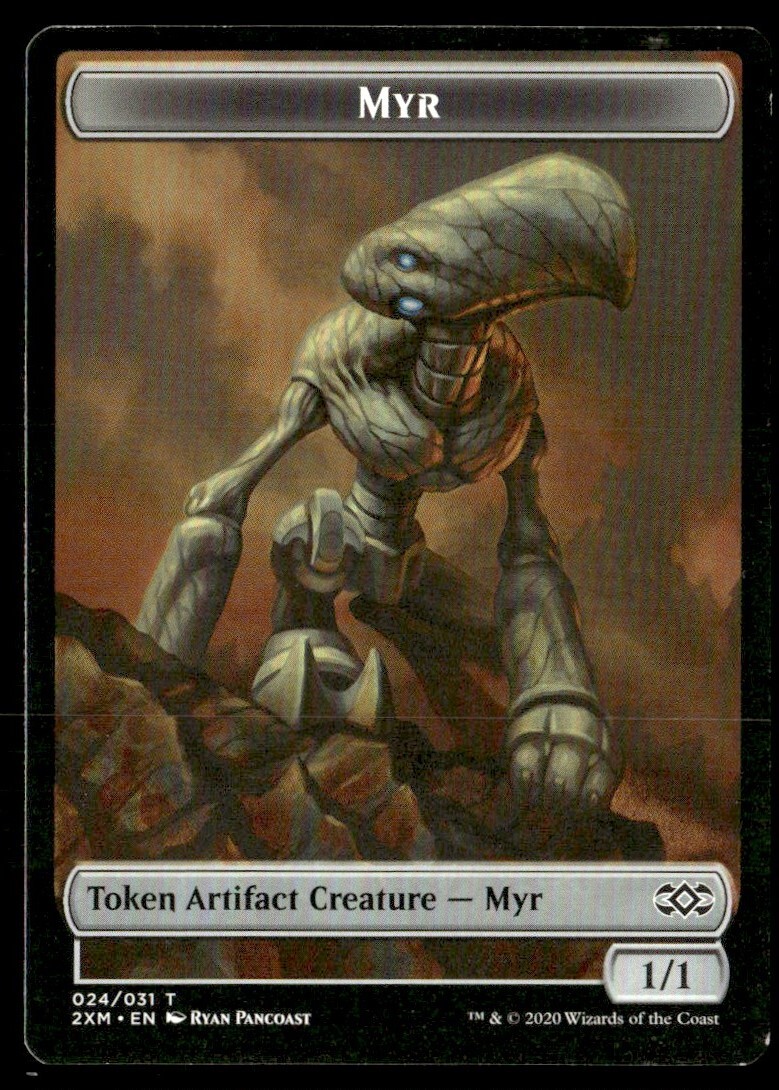 2020 Double Masters Myr Token Common #24 MTG Collectible Gaming Card