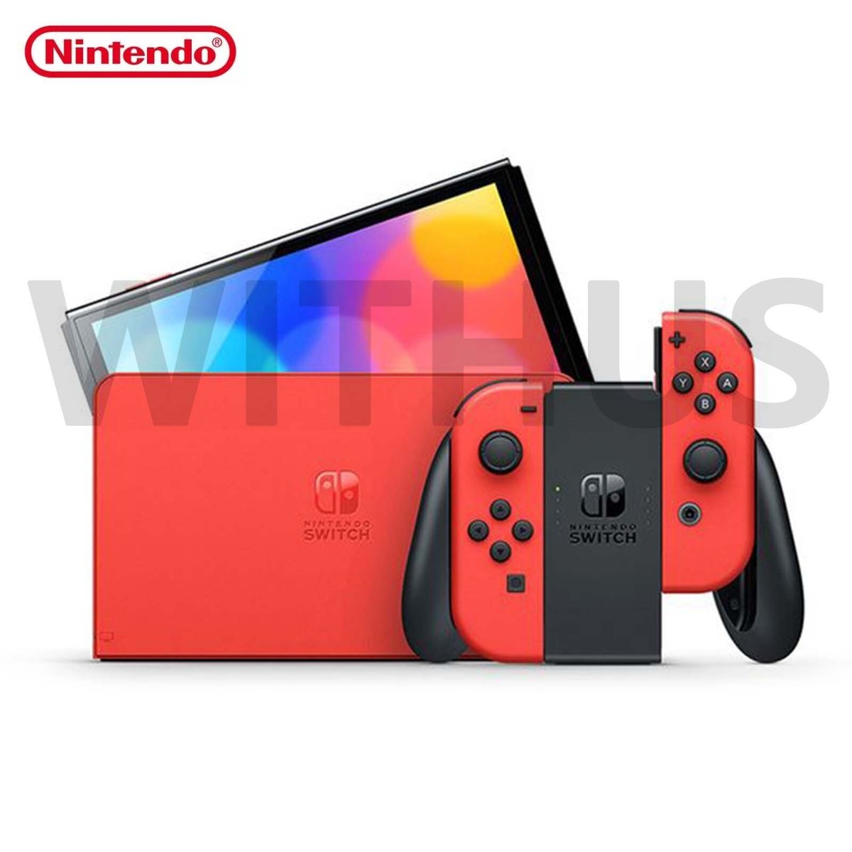 Nintendo Switch OLED Model Handheld Console 64GB - White / Neon