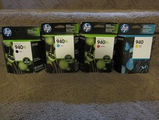 Lote Cartucho de Tinta Amarillo HP C4906AN C4907AN Cian C4908AN Magenta C4905AN # 940XL