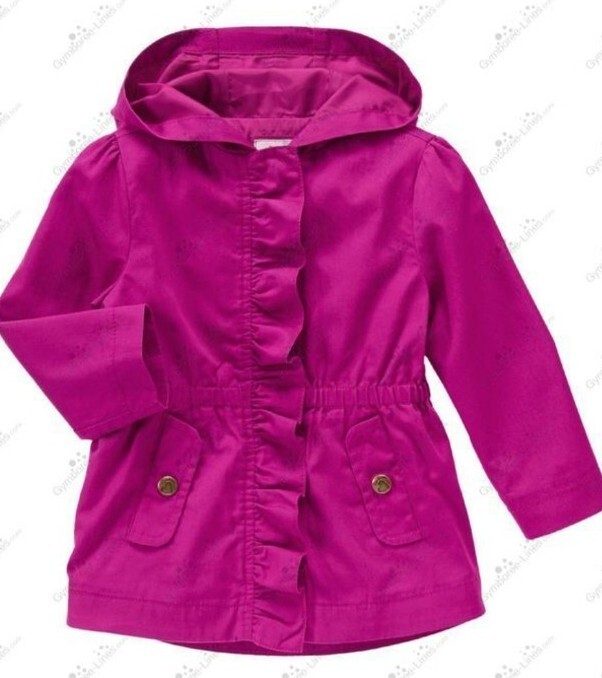 Giacca Gymboree bambina 5T prugna pony rosa con volant nuova con etichetta cappotto
