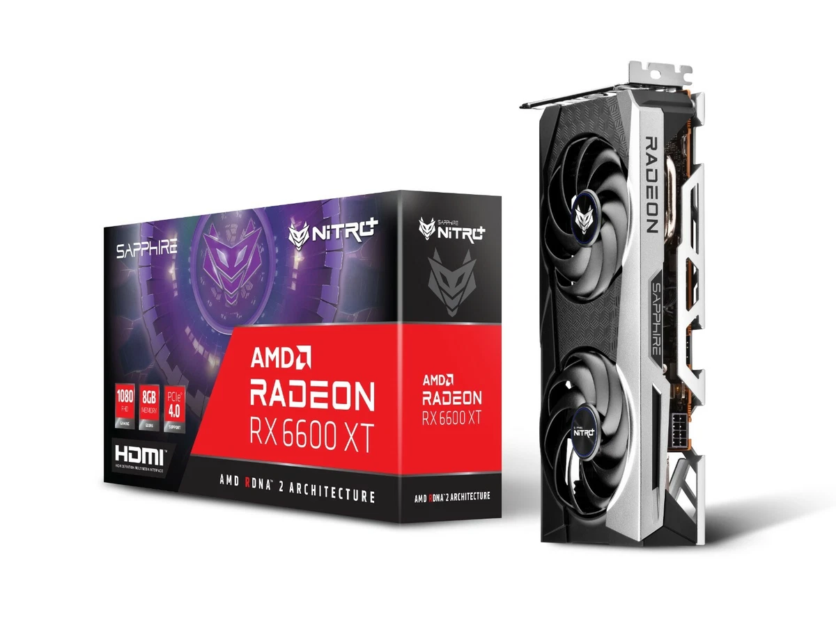 SAPPHIRE NITRO+ RX 6600 XT, 8GB - 11309-01-20G - Free FAST