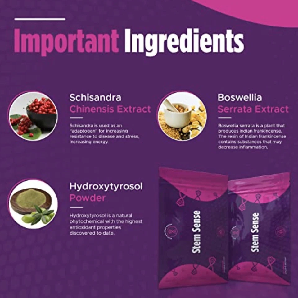 TLC Stem Sense: Suplemento de Células Madre, Soporte Muscular y Articular 60 Cápsulas Foto 2 de 4