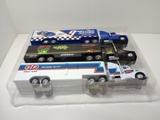 Racing Champions Nascar Team Transporter Truck Set 3 Trucks 3 Cars Petty Elliott