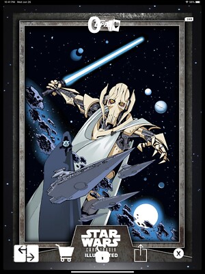 Star Wars Card Trader CTI 2019 Illustrated Gray General Grievous