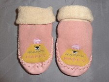 Baby Shoes Girl Pink White Footwear Child Kid Fashion Warm Comfy Soft Terrycloth