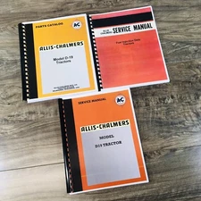 Allis Chalmers D19 Tractor Service Repair Manual Parts Catalog Shop Set