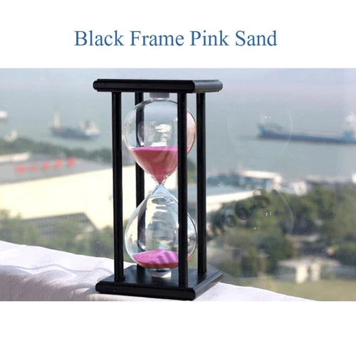 15/30/45/60 Min Holz Glas Sanduhr Sand Timer Uhr Home Office Dekor Geschenke - Bild 8 von 22