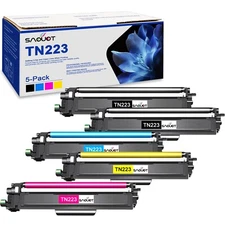 TN223 TN-223 Toner Cartridge Replacement for Brother TN 223 5PK HL-L3290CDW KCMY