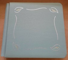 Creative Memories 7x7 Scrapbook Album Silver Leaves Sage Green 11 Pages