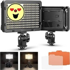 en c mara Luz de video Foto Regulable Panel de 176 LED con rosca de 1/4 . neuvo.