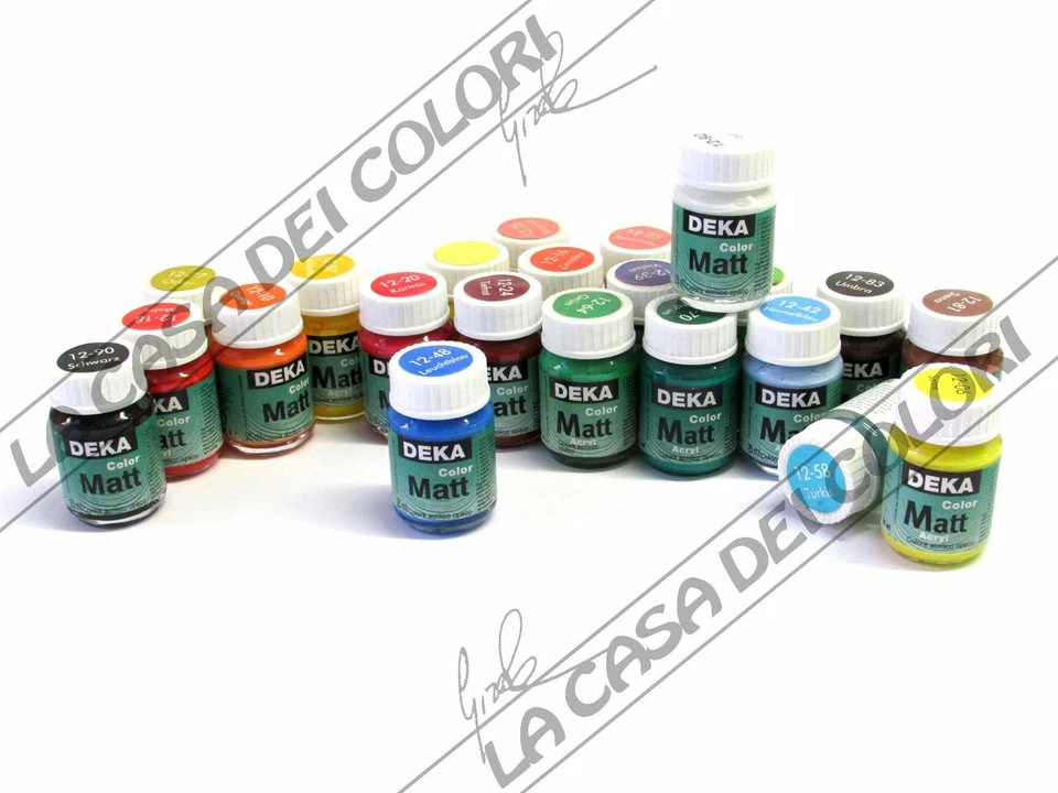 DEKA - COLORMATT - 25 ml - VARI COLORI - COLORE UNIVERSALE ALL'ACQUA OPACO