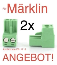 🟢 ESU ECoS 50210 E611719 2x Plug Track Connector ..