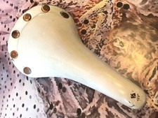 Vintage Selle San Marco Regal Girardi Saddle White Copper aluminum italia lemond