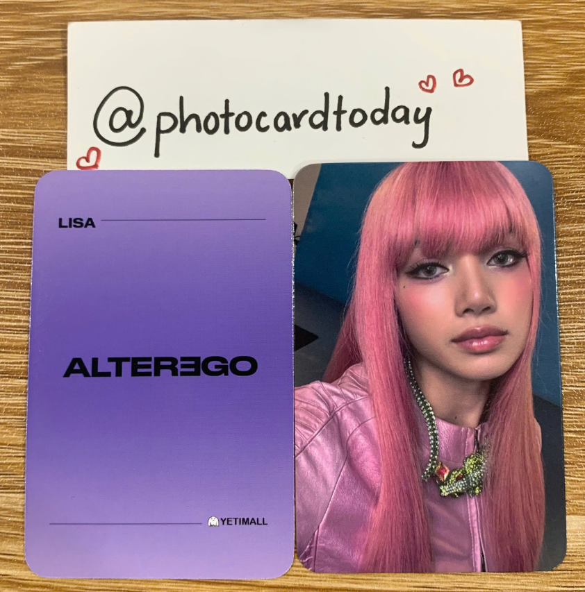 LISA BLACKPINK ALTER EGO CHINA POB YETIMALL OFFICIAL LISA BLACKPINK ALTER EGO CHINA POB YETIMALL OFFICIAL