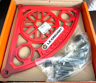 Le Creuset 5 tier pot stand Cherry Red Cast Iron Enamel Display