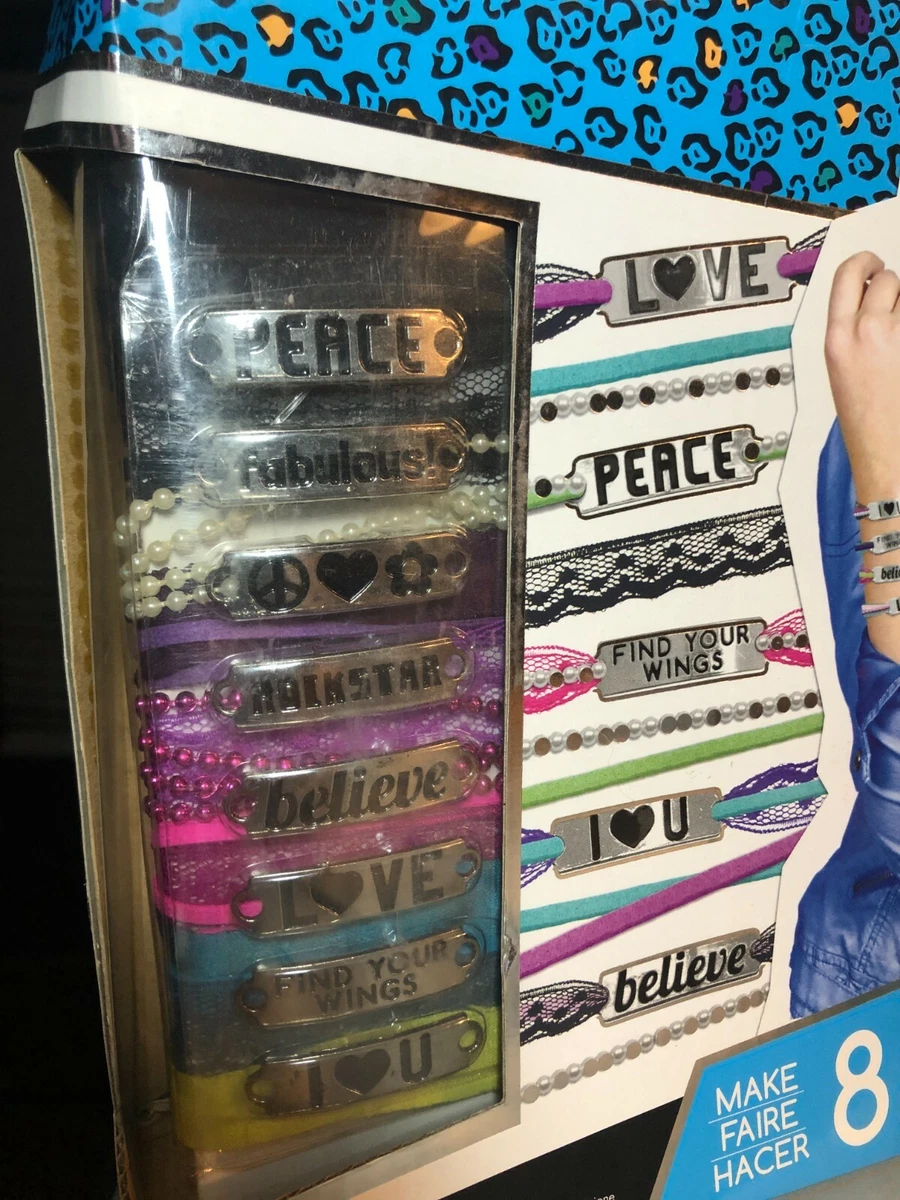 FASHION ANGELS MAKE 8 MESSAGE BRACELET KIT FIND YOUR WINGS
