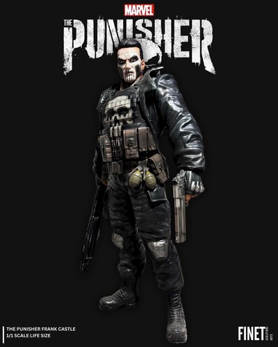 Custom The Punisher Life Size Statue | Custom 3D Print Resin Fiberglass Mancave - Picture 8 of 9