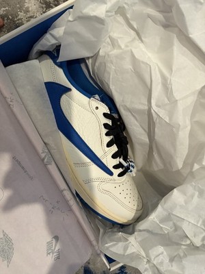 Jordan 1 Retro Fragment Design x Travis Scott Low Blue Size 13