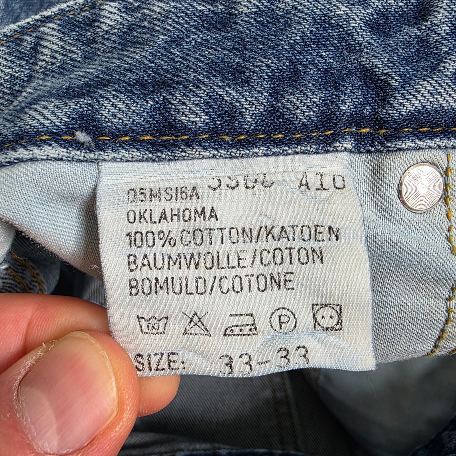 Vintage Lee Oklahoma Jeans W30 L28 Blue Classic 90s Fit Straight Denim Men image 10