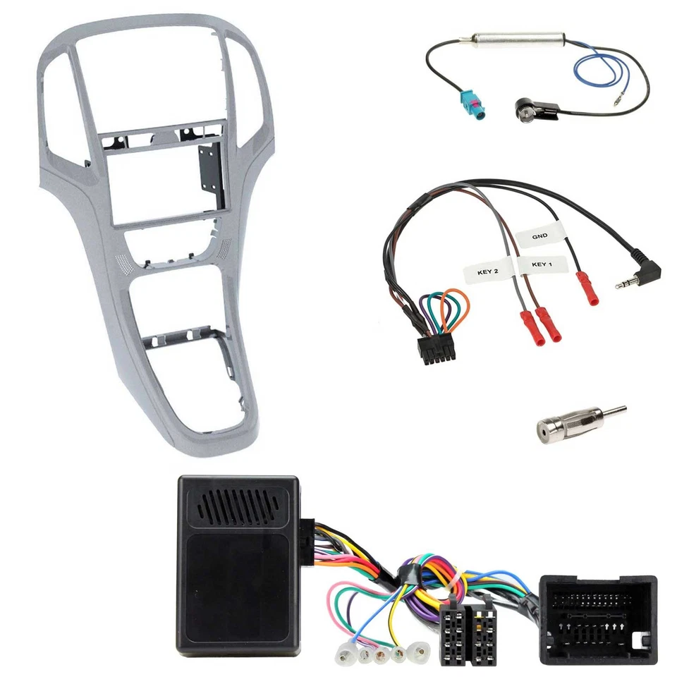 JVC Lenkrad USB 2DIN DAB Bluetooth CD Autoradio für Opel Astra J ab 09 Platinsil - Bild 3 von 4