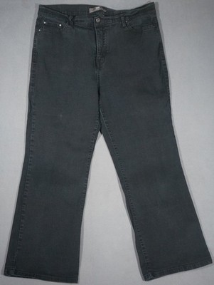XB09462 **LEVI'S** PERFECTLY SLIMMING 512 BOOT CUT WOMENS JEANS sz18 SHORT BLACK