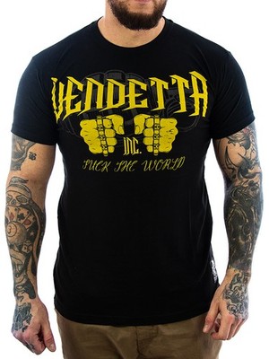 Vendetta Inc. FTW Shirt 1078 schwarz T-Shirt Herren Männer Streetwear Fightwear