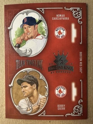 2004 Diamond Kings Team Timeline #TT5 Nomar Garciaparra Bobby Doerr Red Sox