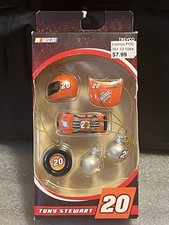 6 NIB Tony Stewart NASCAR 20 Collectible Mini Christmas Ornaments - Trevco