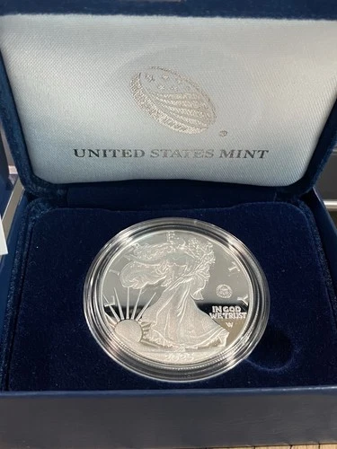2025-W Proof $1 American Silver Eagle Army Privy 250th Anniversary Box, OPG
