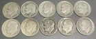 10 SILVER Roosevelt Dimes ~ 1946-P&D 1947-D 1948-D&S ~ 90% SILVER