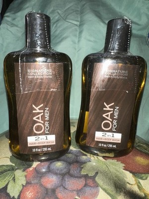 2 -Bath & Body Works OAK FOR MEN Signature Body Wash 2 In 1 Hair +Body Wash  ￼