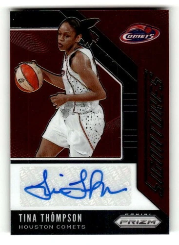 2020 Panini Prizm WNBA Signatures #SG-TTM Tina Thompson AUTO Houston Comets