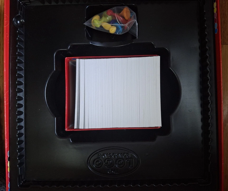 The LOGO Board Game Family 12+ Brand Name Trivia Questions 2011 open box, New - Image 3 of 4