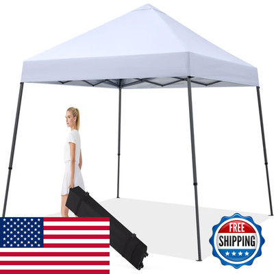 Mastercanopy Portable Pop Up Canopy Tent Large Base10X10White Mc Sh 10X10 Slant