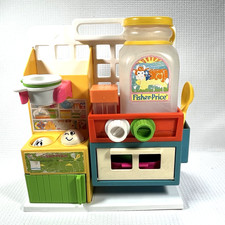 Vintage Fisher Price 1986 Toddler Pretend Kitchen 1008 Clean Complete VGUC