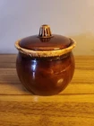 Hull Drip Glaze Soup/ Sugar Bowl with Lid Oven Proof USA Vintage