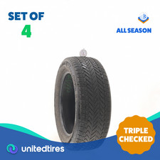 Set Of 4 Used 21555r16 Bridgestone Weatherpeak 93h - 6.5-8.532 Set Of 4 Used 21555r16 Bridgestone Weatherpeak 93h - 6.5-8.532