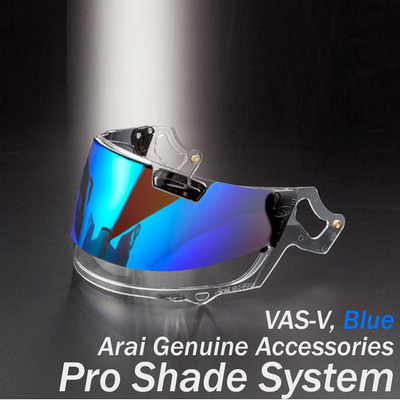 Arai Visor Vas-V Pro Shade System Blue Lens For RAPIDE-NEO, Concept-X, XE