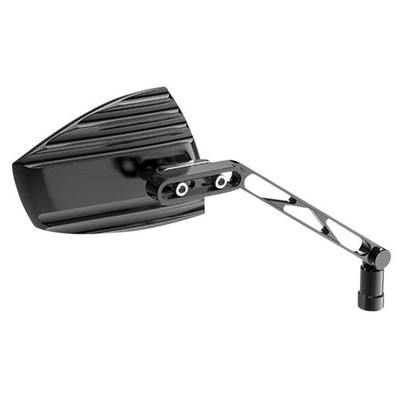 Highsider Wave Mirror - Black/Silver 301-4901
