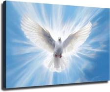 Holy Spirit Dove Poster Canvas Image Printing Wall Art Decoration Aesthetics