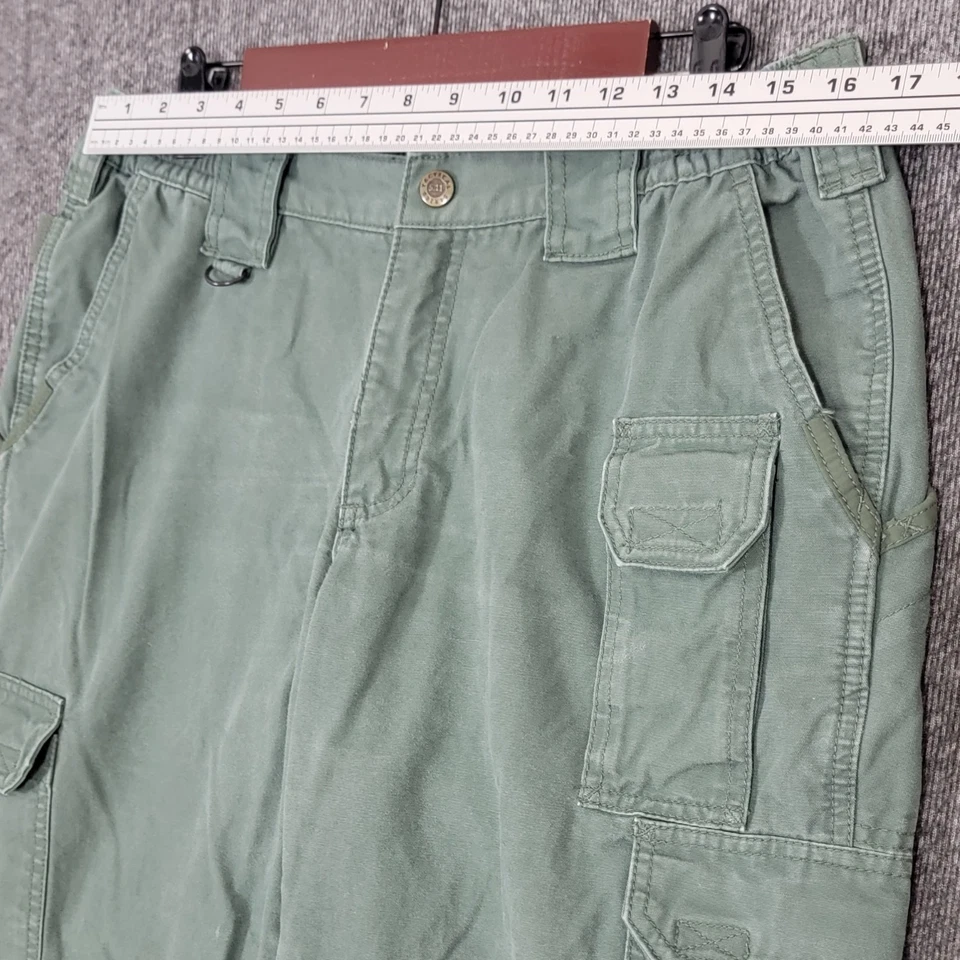 Pantalones cargo tácticos 5.11 para mujer 12 verde oliva utilitarios 32x33 estilo #64358 Foto 3 de 4