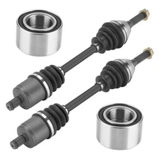 Front Left or Right CV Axle & Wheel Bearing Kit 2 Axles and 2 Wheel Bearings