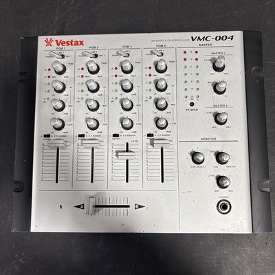 Vestax DJ mixer VMC-004 w/ Power Cord - Tested Working