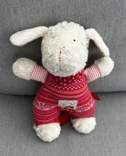 Sigikid Schaf Schnuggi Spieluhr 48168 Stofftier 23cm Rot Gemustert Halstuch