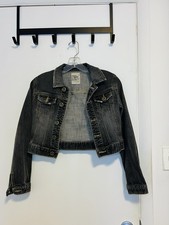 Cropped Dk Wash Denim Jacket