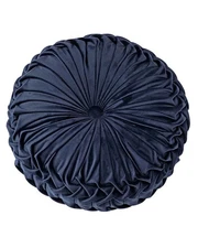 Round Velvet Pillow for Couch Small Handmade Decorative Throw Pillow for Bed ...