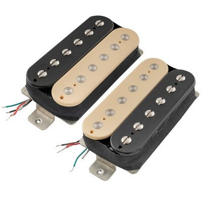Artec VH-Rock-ZB Zebra Alnico 5 Uncovered Humbucker Guitar Neck Bridge Pickup