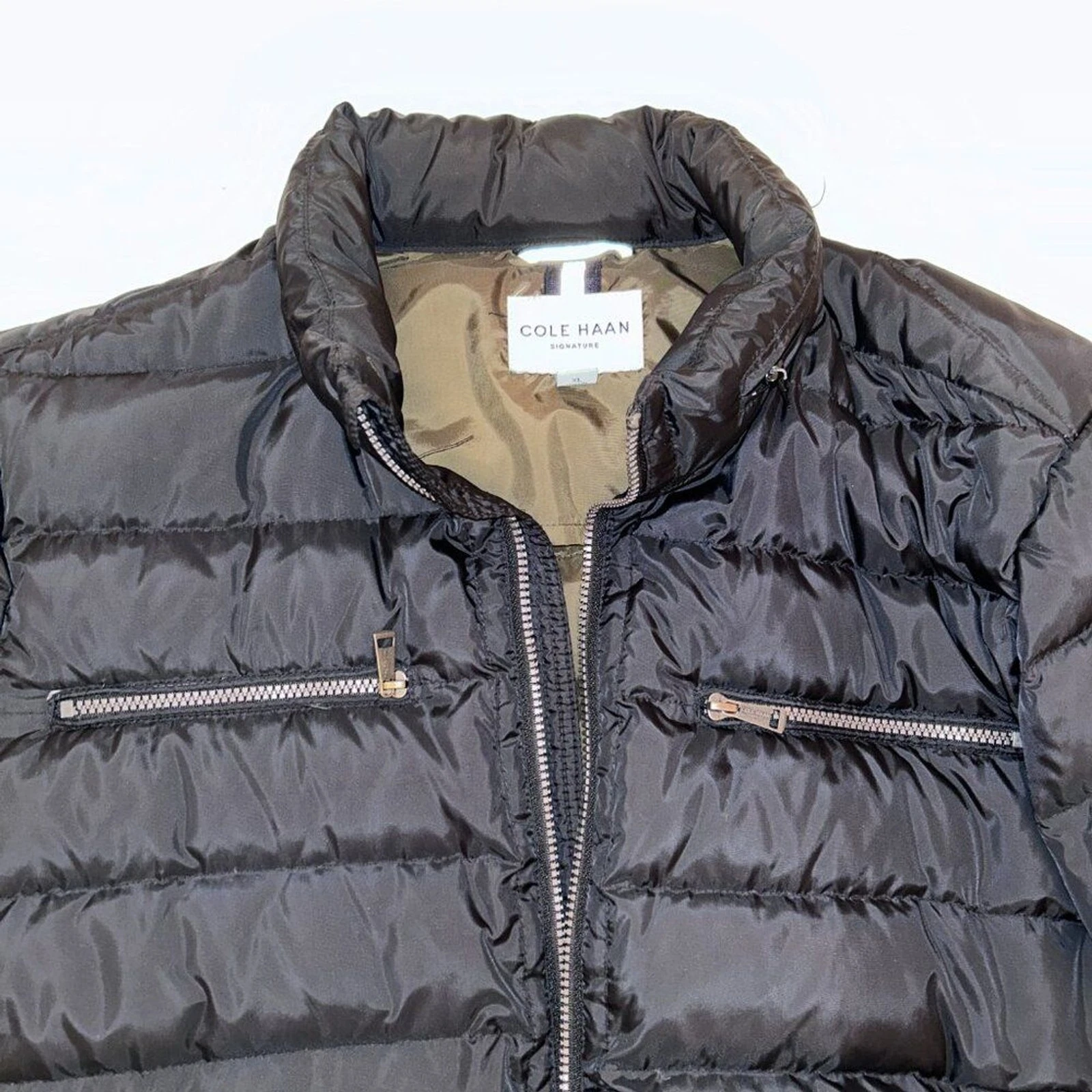 Cole Haan Signature Men's Packable Down Jacket, Black, X-Large