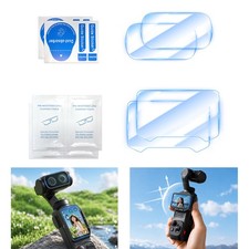 9H Hardenss Tempered Glass Screen Lens Protector Sets for Insta360 Luna Ultra