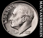 1955 Silver Roosevelt Dime - Choice Gem Brilliant Uncirculated  Lustrous  #J9772